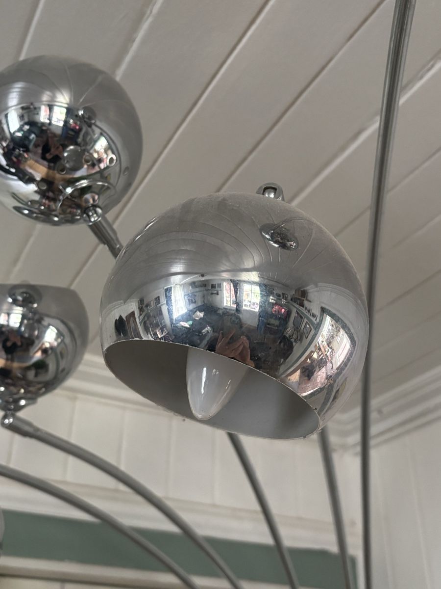 Lampen: Five-Arm Floor Lamp Chrome Finish Marble Base Used – Gebraucht aus Emmenbrücke von lucymeg 1