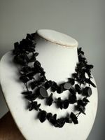Schwarze Stein Kette NEU