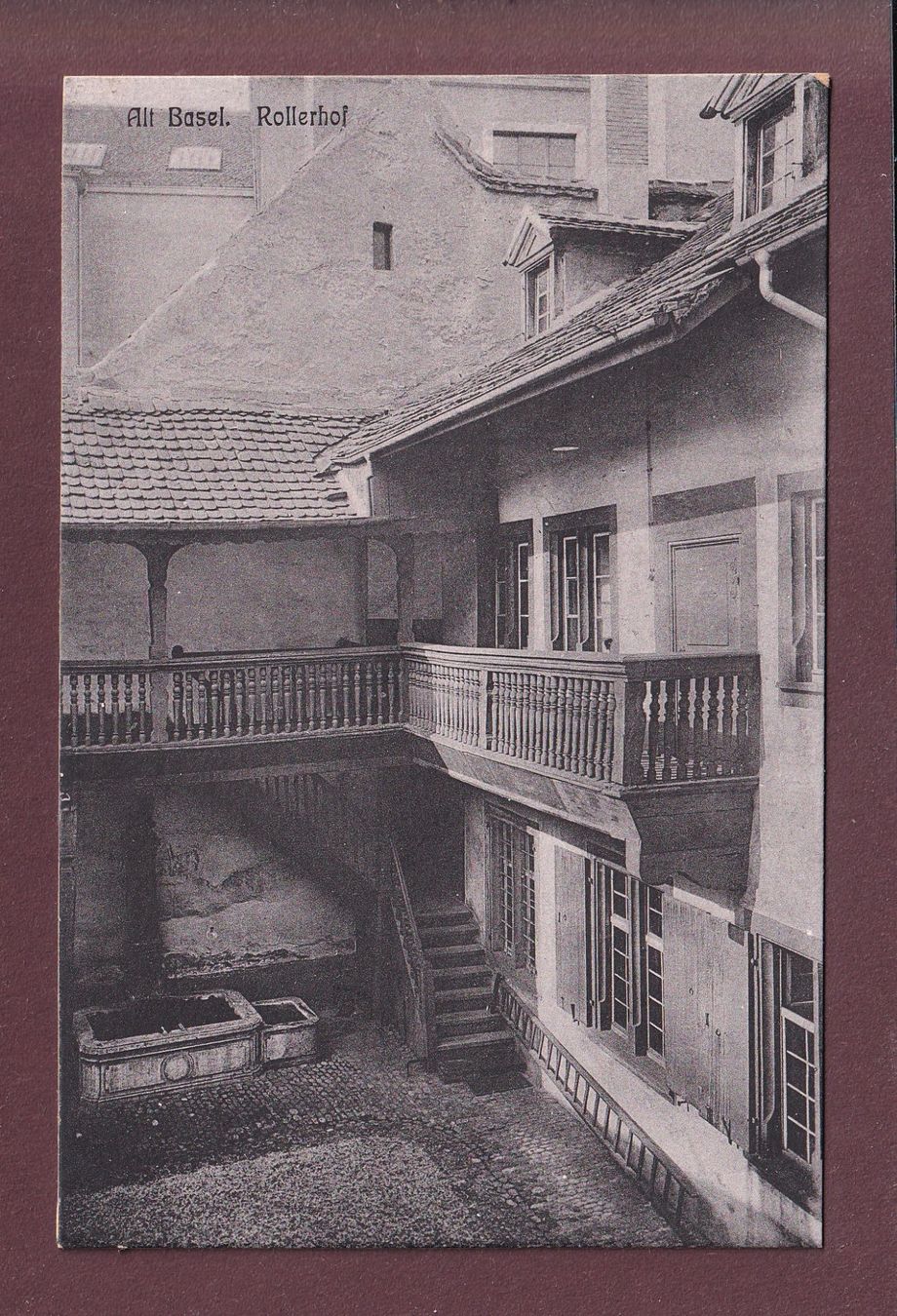 Ansichtskarten: Alt BASEL - Rollerhof – Gebraucht aus Pully von nicecards