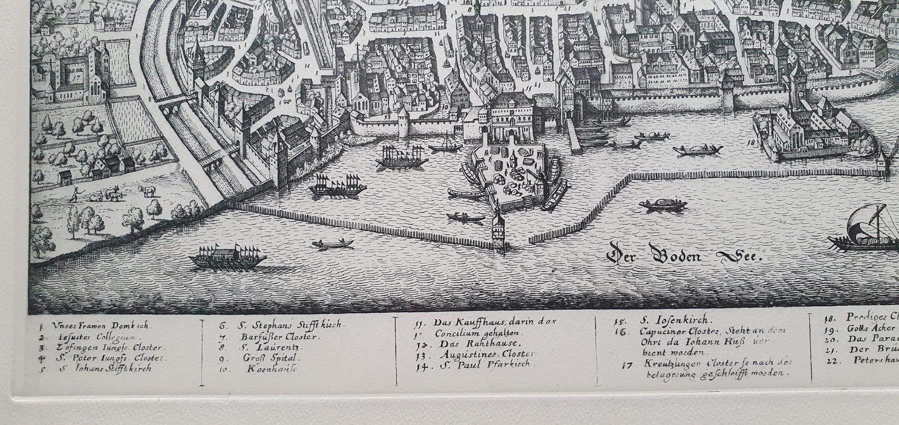 Gemälde: Bild - Radierung - Stadtplan Konstanz 1633 – Gebraucht aus Kreuzlingen von Rschweiz1 4