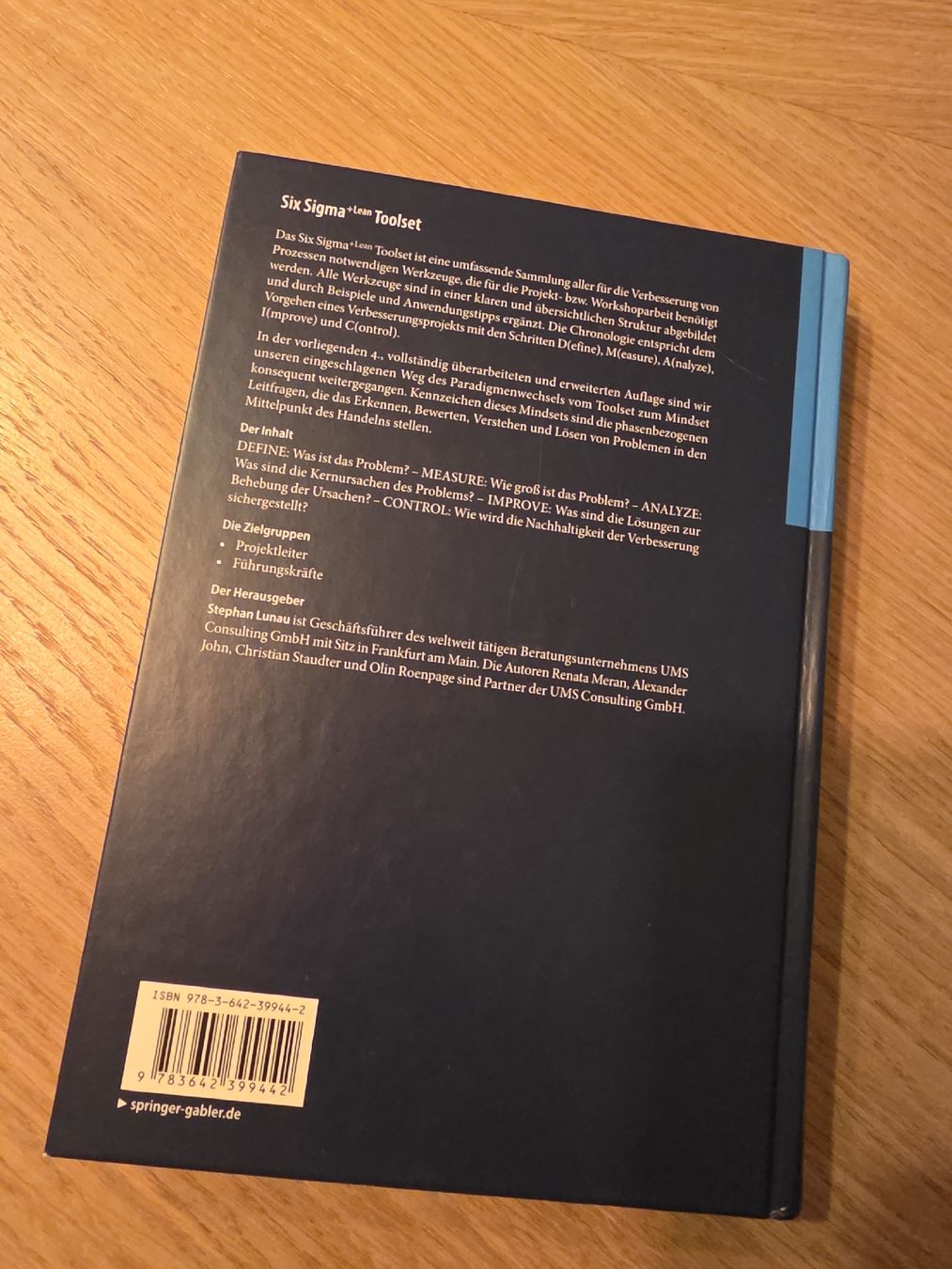 Libri: Six Sigma + Lean Toolset Book - Boost Your Productivity! – Usato da Zürich venduto da Dani.M6 2