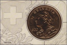 2013: Nr.1471 (Goldvreneli) Block +mit Vollstempel (Ausgabet