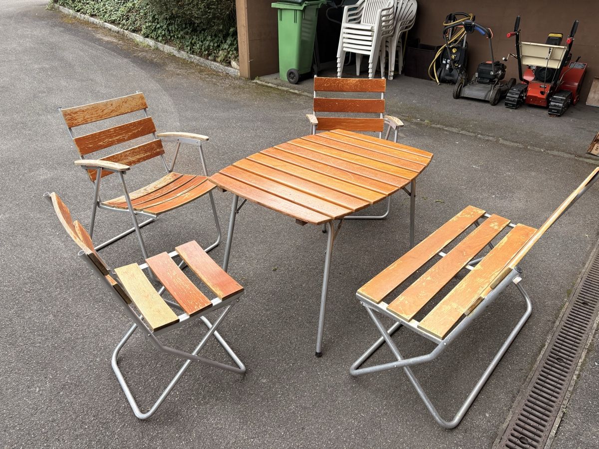 Vintage Gartenmöbel / Camping Möbel 60er Jahre (Gebraucht) in Schönenwerd für CHF 250 – nur Abholung auf Ricardo kaufen