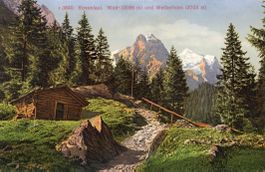 Rosenlaui  BE  mit Well- und Wetterhorn
