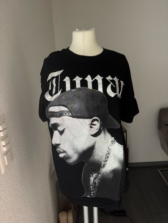 T-Shirt Schwarz Tupac Grösse L