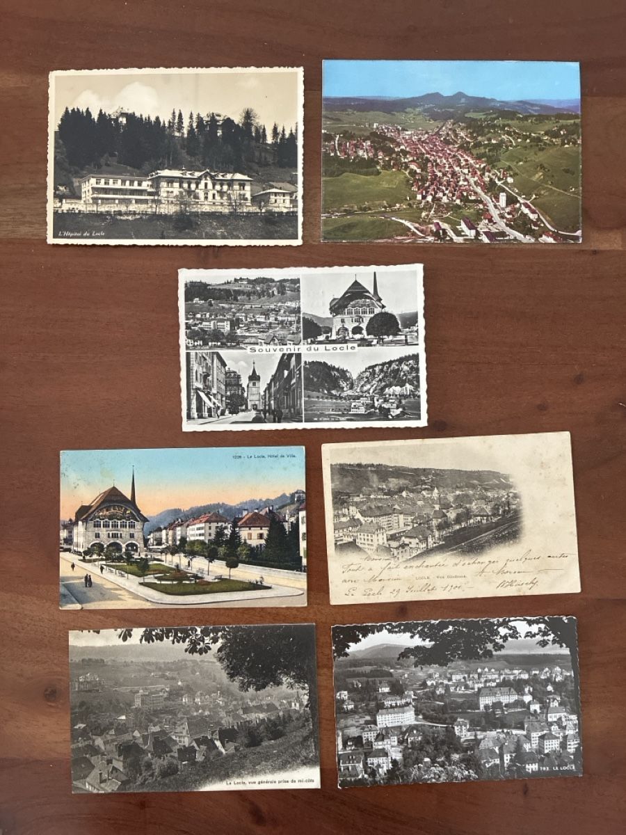 Cartoline postali: 13 Ansichtskarten Schweiz von Le Locle NE – Usato da Oftringen venduto da Cla.vD.74