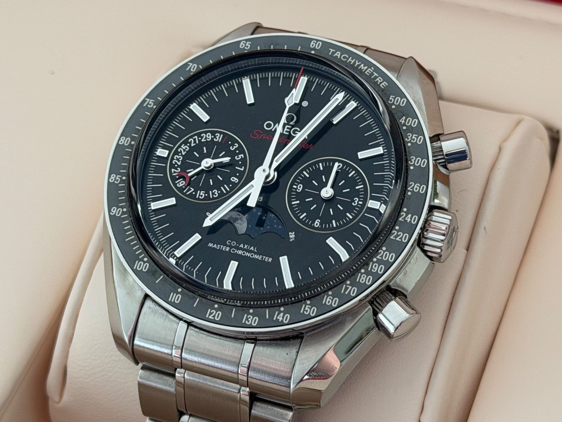 Omega Orologi: Omega Speedmaster Moonphase Chronowatch 44mm – Usato da Aarau venduto da trader1000 7