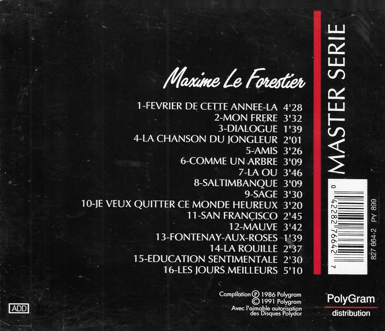 CDs: Maxime Le Forestier - Master Serie – Gebraucht aus Savagnier von Ne2065 1