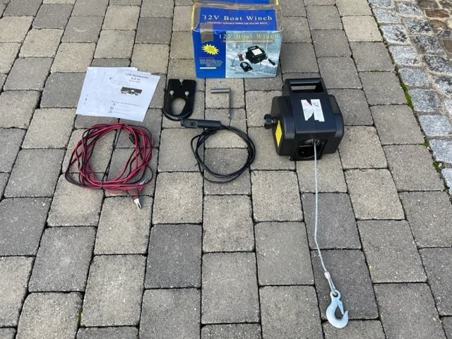 Seilwinde Für Anhängerkupplung Elektrische Seilwinde 4990 KG Mit Funk Motorwinde Bootswinde Winde Rotfuchs Seilwinde 12v