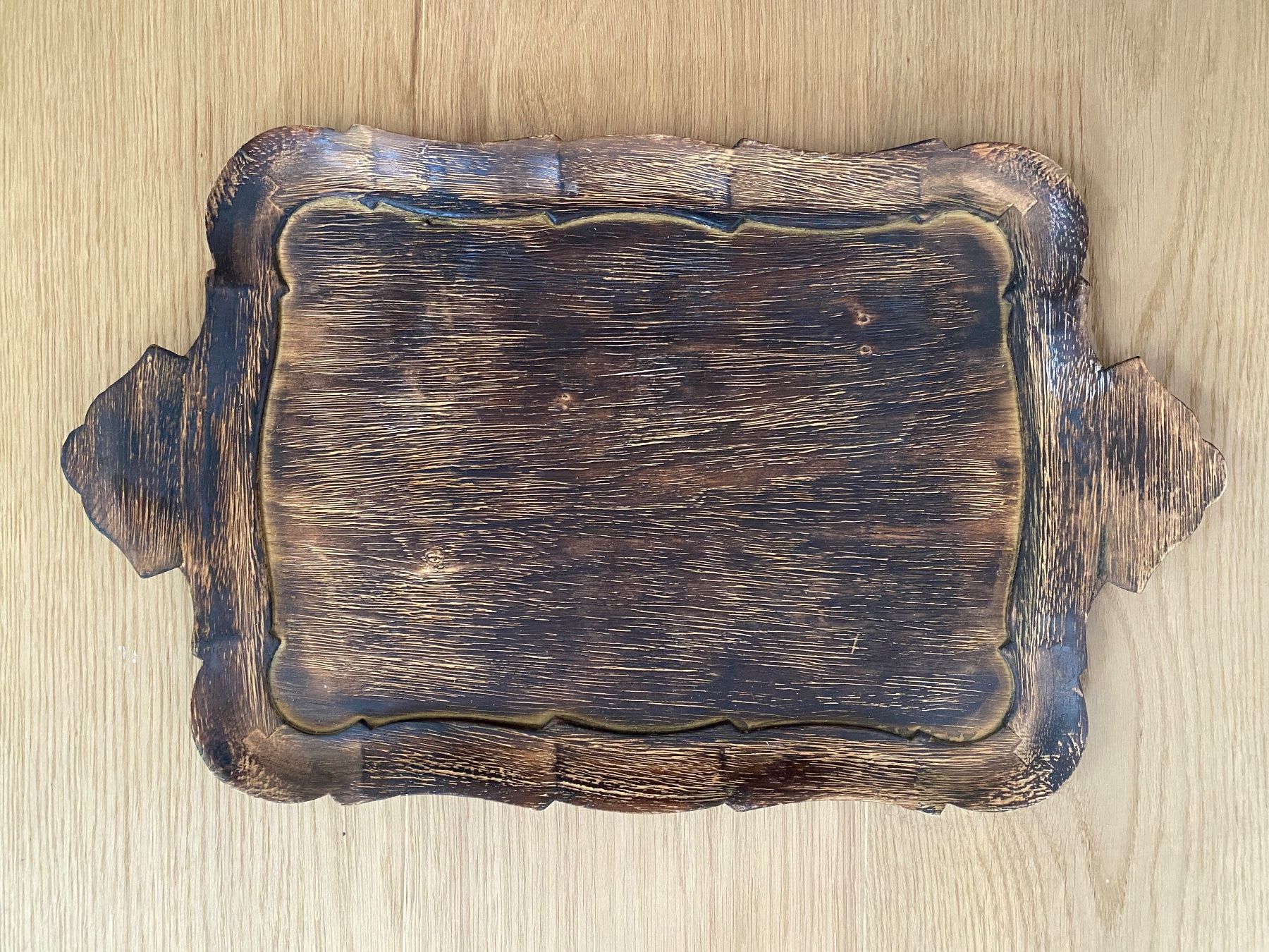 Tutte le decorazioni: Holztablar aus leichtem Holz 45x27 cm – Usato da Einsiedeln venduto da PaedeK84