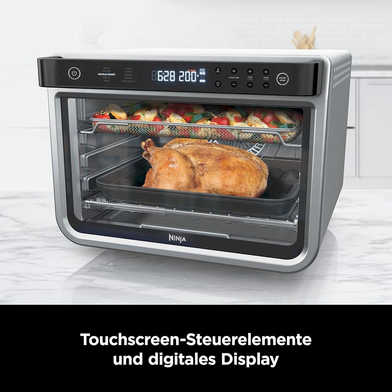 Forni per pizza: Ninja Foodi Multifunktionsofen DT200EU – Nuovo e nell'imballaggio originale da Bottighofen venduto da zaap 5