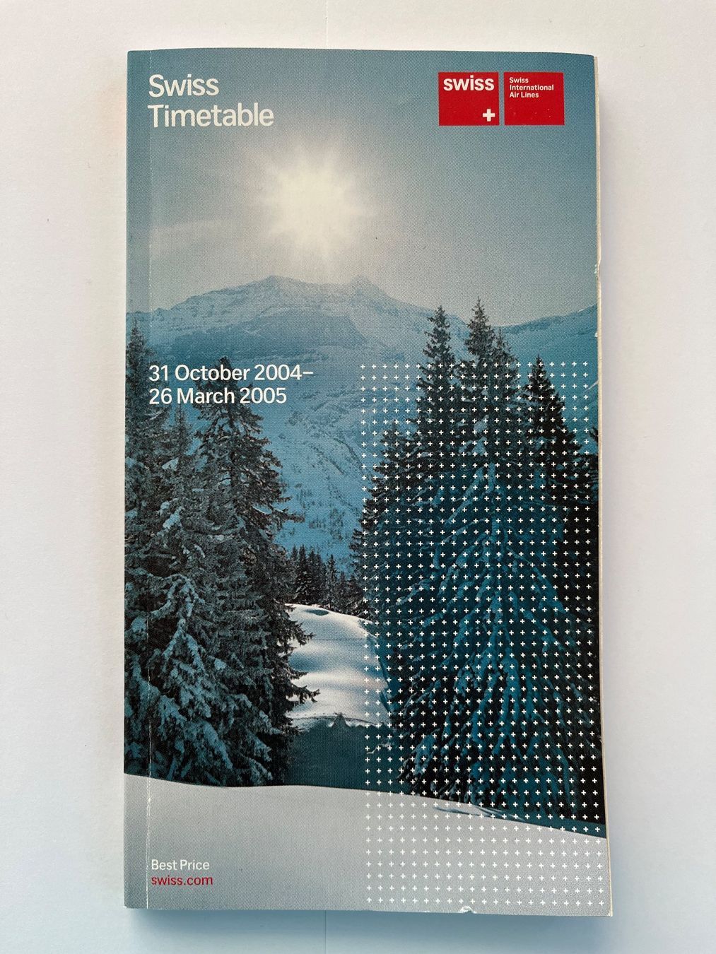 Swissair Documenti: Flugplan Timetable Swiss Winter 2004 / 2005 – Usato da Winterthur venduto da rotkur