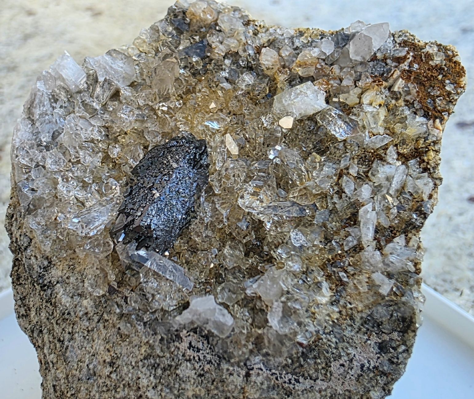 Mineralien & Heilsteine: Rutil Pseudomorphose nach Ilmenit. Mit Magnetit Binntal. – Gebraucht aus Glis von nbu_65ys 6