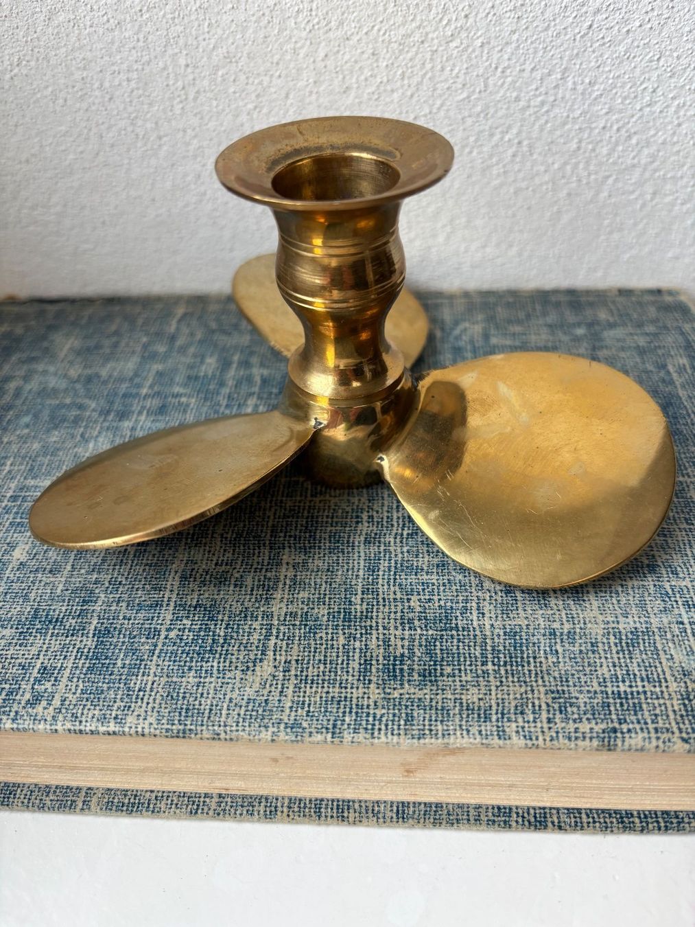 Portacandele: Vintage Propeller Kerzenständer, Messing – Usato da Horgen venduto da uge_pd5p 4
