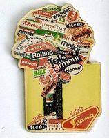 1 Pin  kunterbunt Lebensmittel etc