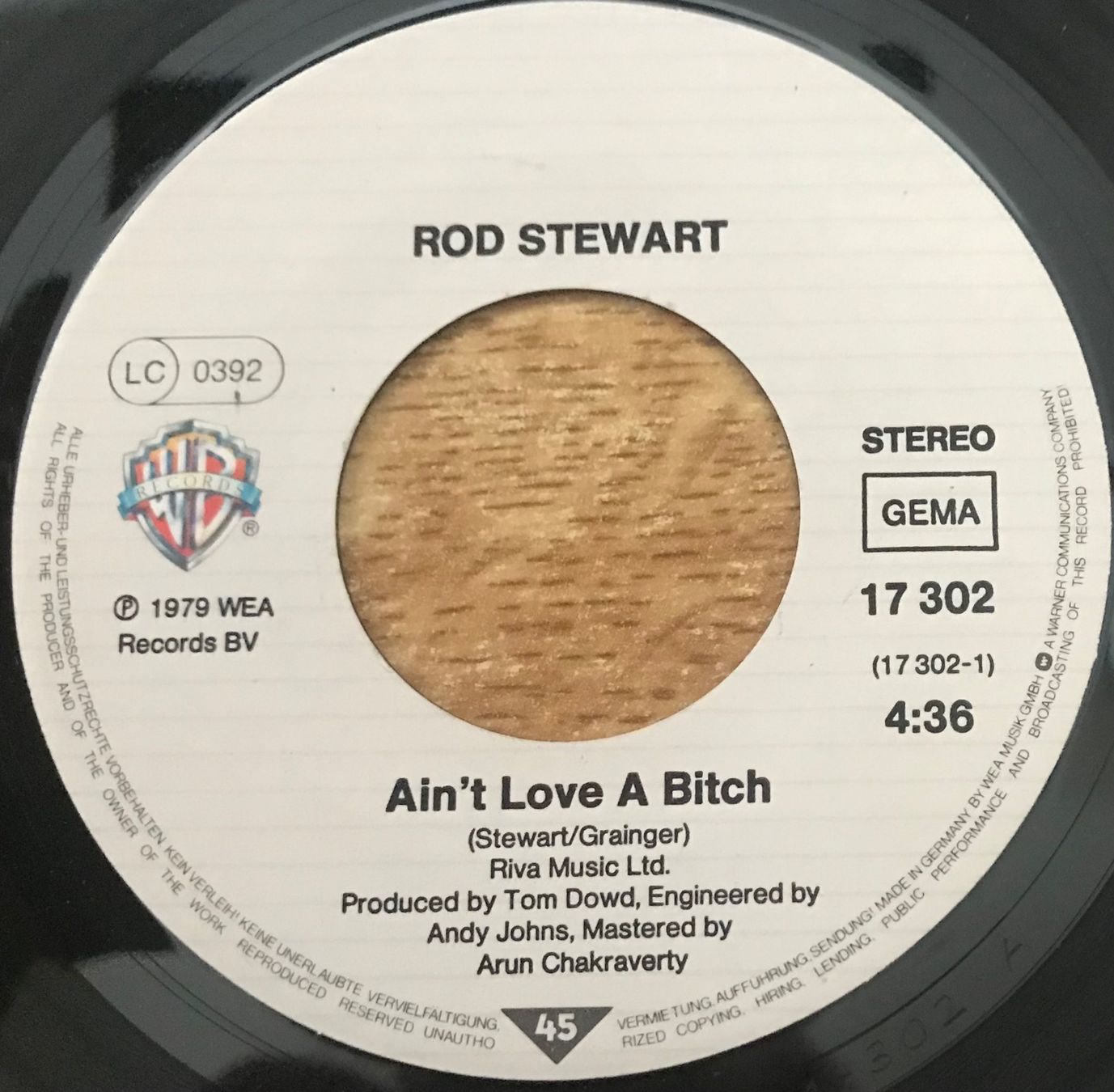 Vinyles: ROD STEWART - AIN'T LOVE A BITCH – D'occasion à Bussigny par vinyl-pas-cher 2