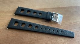 Original 20mm TAG HEUER Lederband & HEUER Dornschliesse