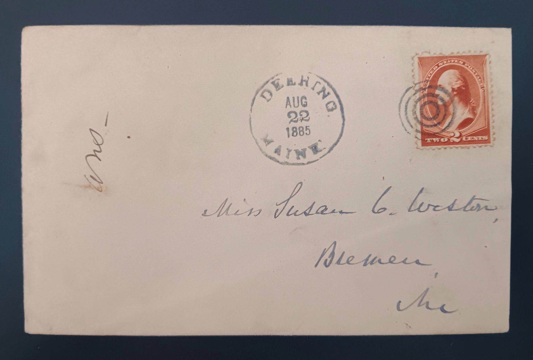 Tutti i francobolli: U.S.A Brief, DEERING NACH BREMEN 1885 – Usato da Holderbank AG venduto da DINOS-PHILA