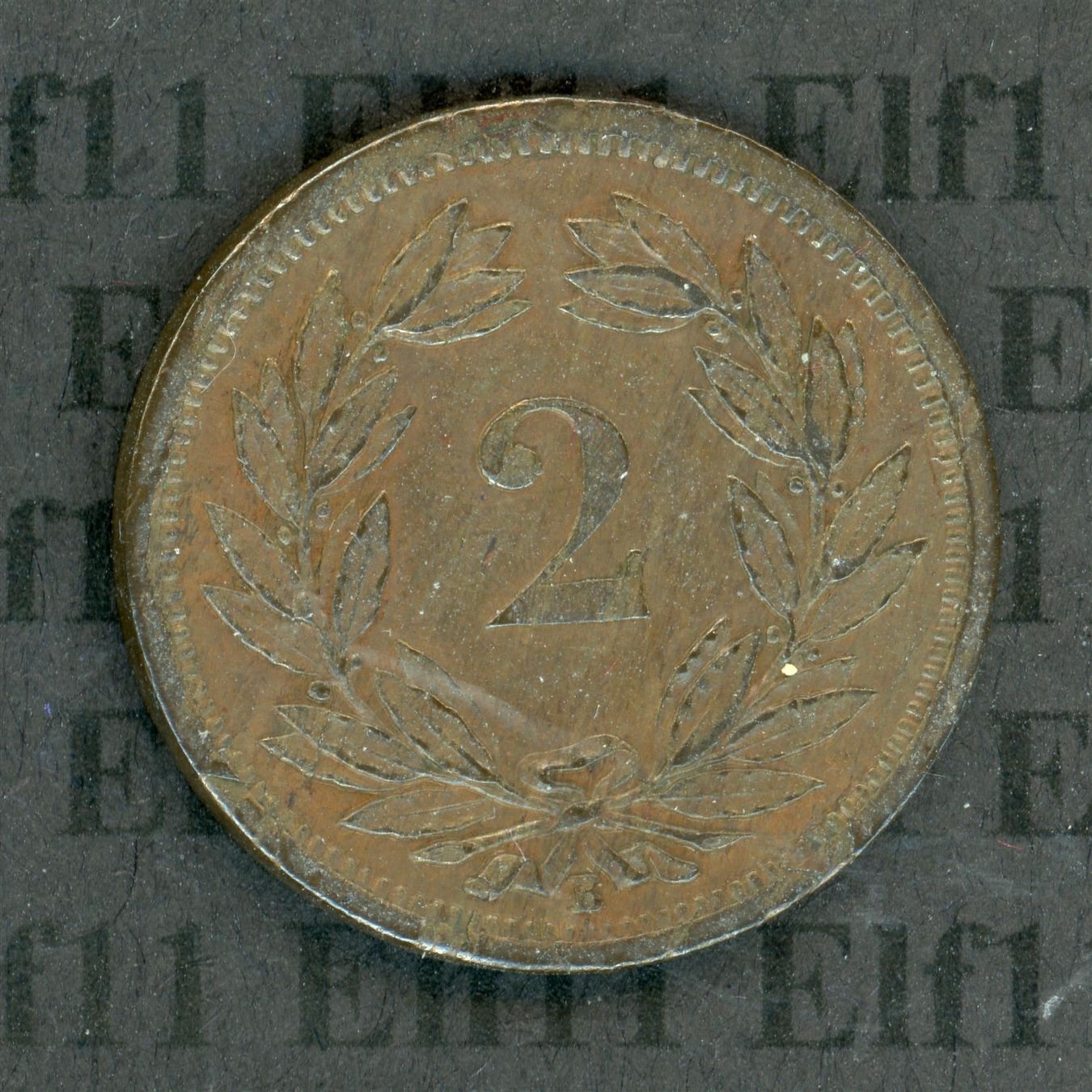 Tutti le monete: CHF___0.02 1888 vz-unz 2 Rappen – Usato da Widnau venduto da Elf11 1