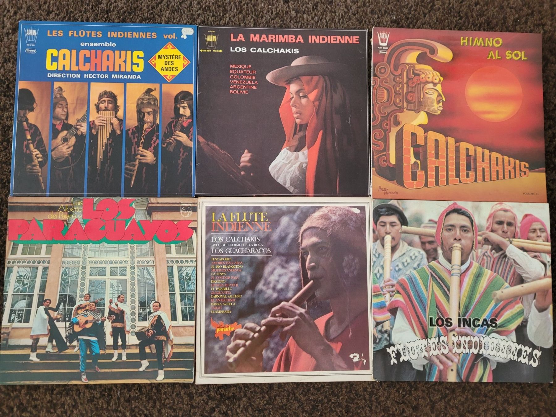 Schallplatten: 6 LP divers indien/incas – Gebraucht aus Martigny von MZ-67