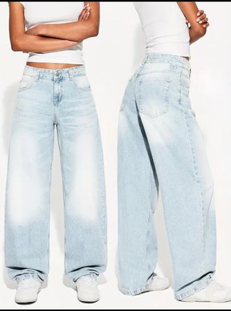 Trendige, helle Jeans in Grösse L