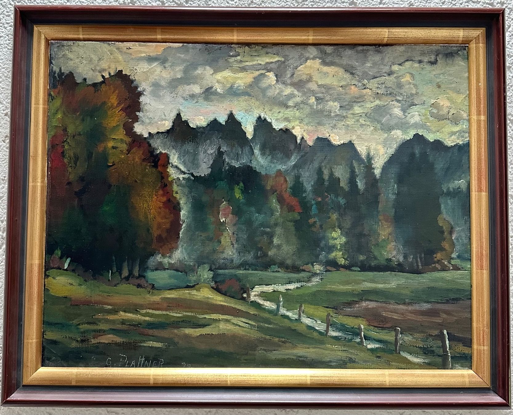 Dipinti: Georges PLATTNER (1920-1993) | Bulle Bouleyres – Usato da Gampelen venduto da Outbid