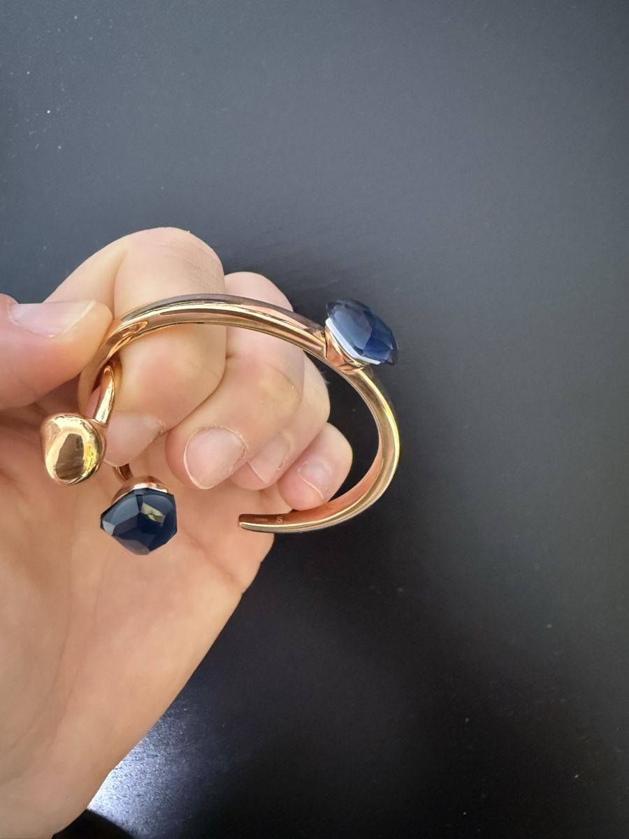 Breil Anelli: Breil Bracciale e anello oro rosa con pietra blu – Usato da Ludiano venduto da sheshe26 1