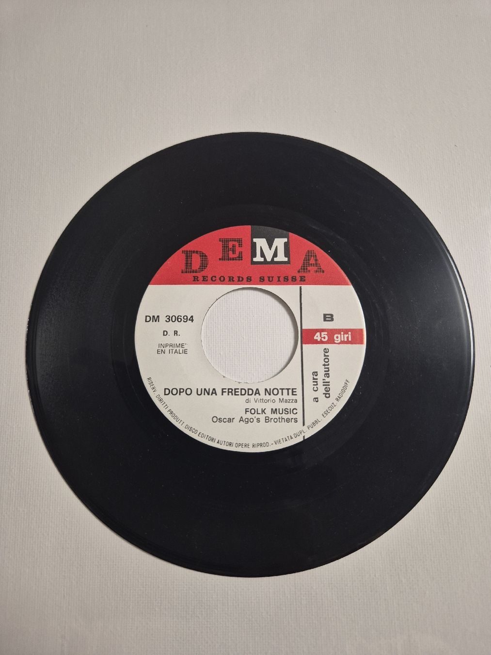 Schallplatten: Oscar Ago's Brother - Single 7 , CH – Gebraucht aus Uster von newwave0 3