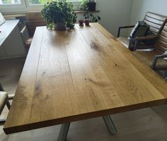 Esstisch Eiche Metallfuss 170 x 95 cm