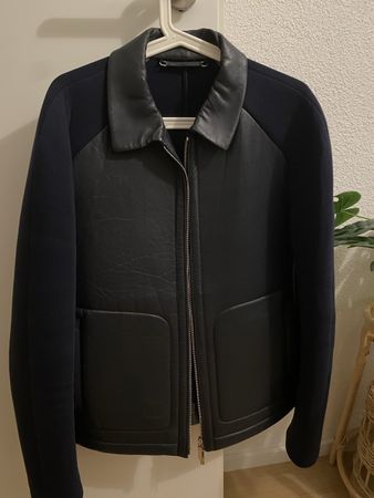 Hugo Boss Lammleder Jacke – Dunkelblau – Wie neu