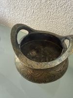 Alte orientalische Messing-/Bronzeschale mit Gravuren und St