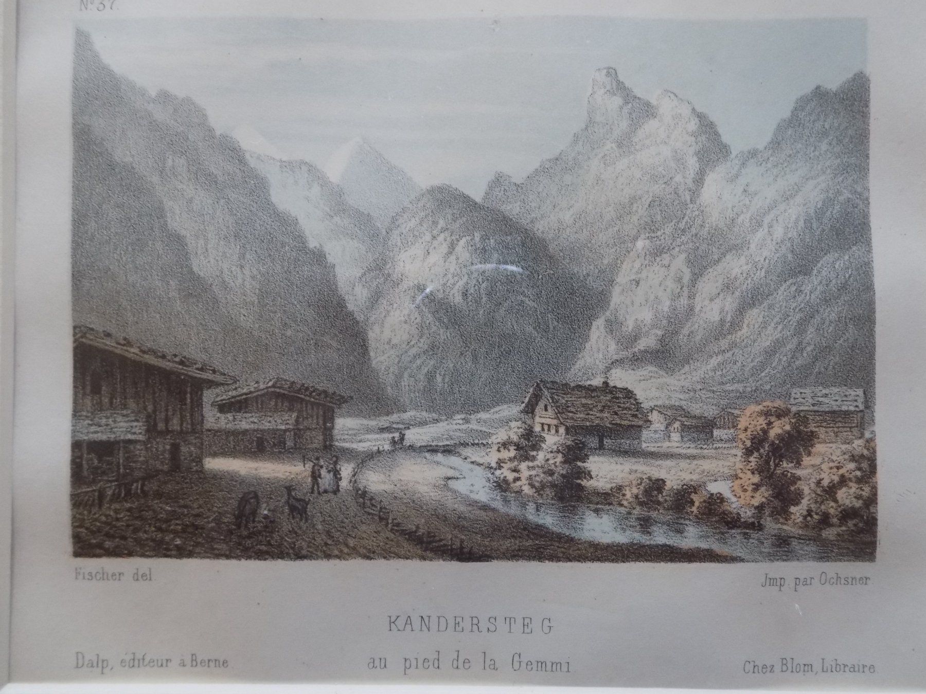 Gravures: Kandersteg Rahmen über Eck vergoldet – D'occasion à Risch par Rischli15 2