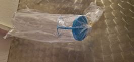 Urin Flasche mit Deckel Blau Nr. 52