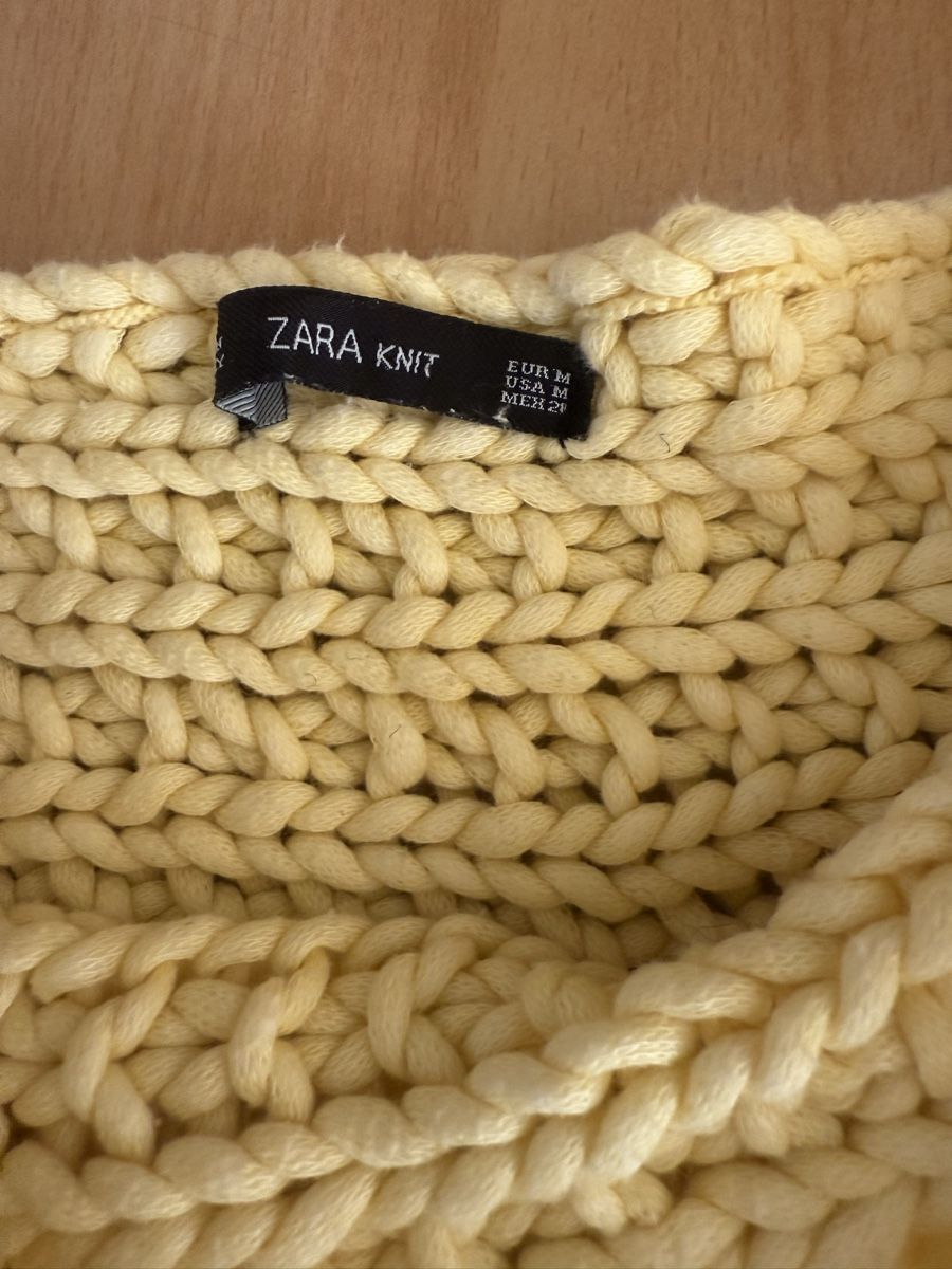 Zara Pullover & Sweatshirts: Zara Strickpullover Grobstrick Gr. M gelb 💛🌻 frühlingshaft – Gebraucht aus Zürich von Herbion1 2