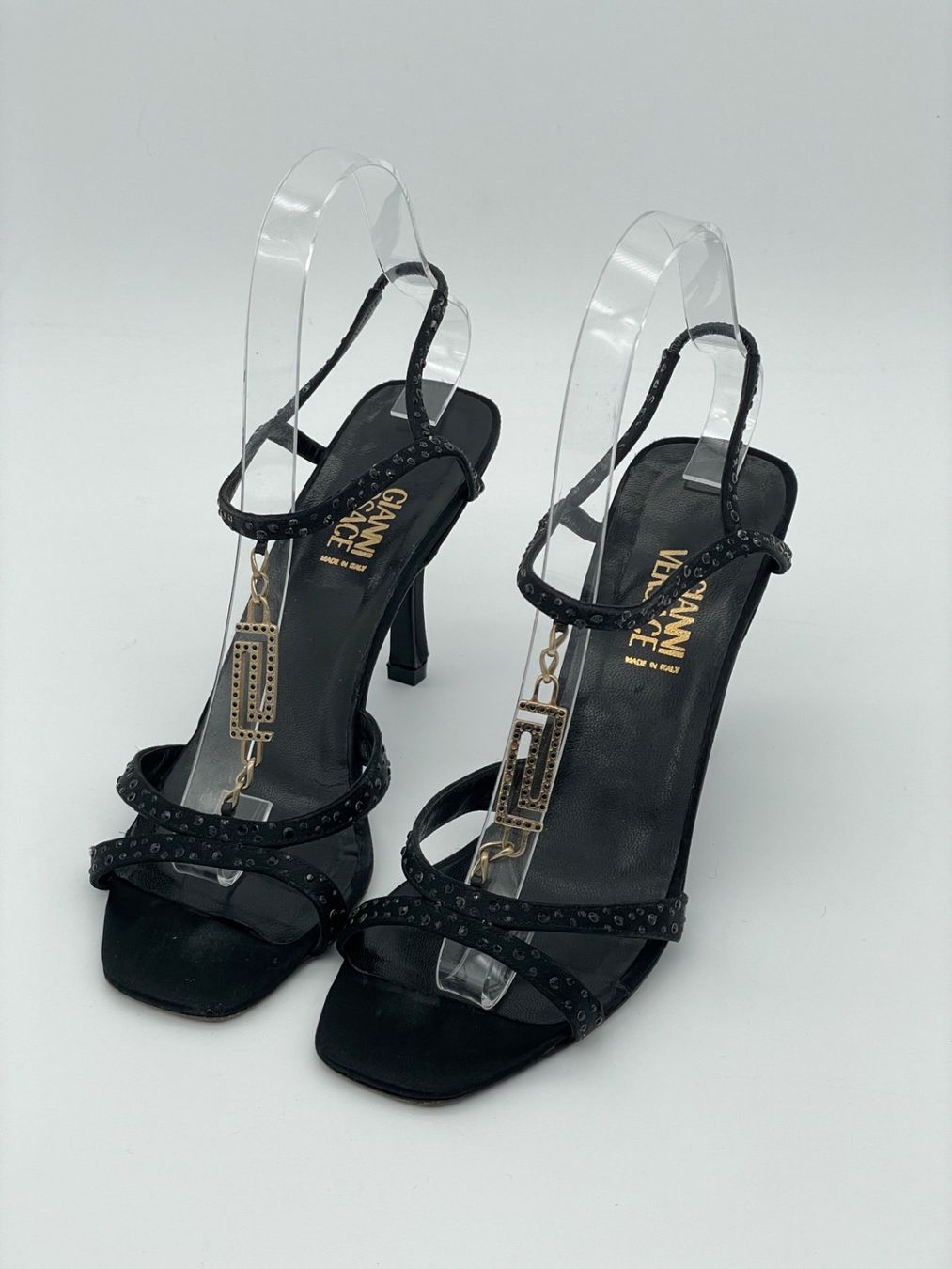 Versace Scarpe da donna: Versace Riemchen Sandale mit Absatz EU 36 Schwarz – Usato da Zürich venduto da shoe_shop 2