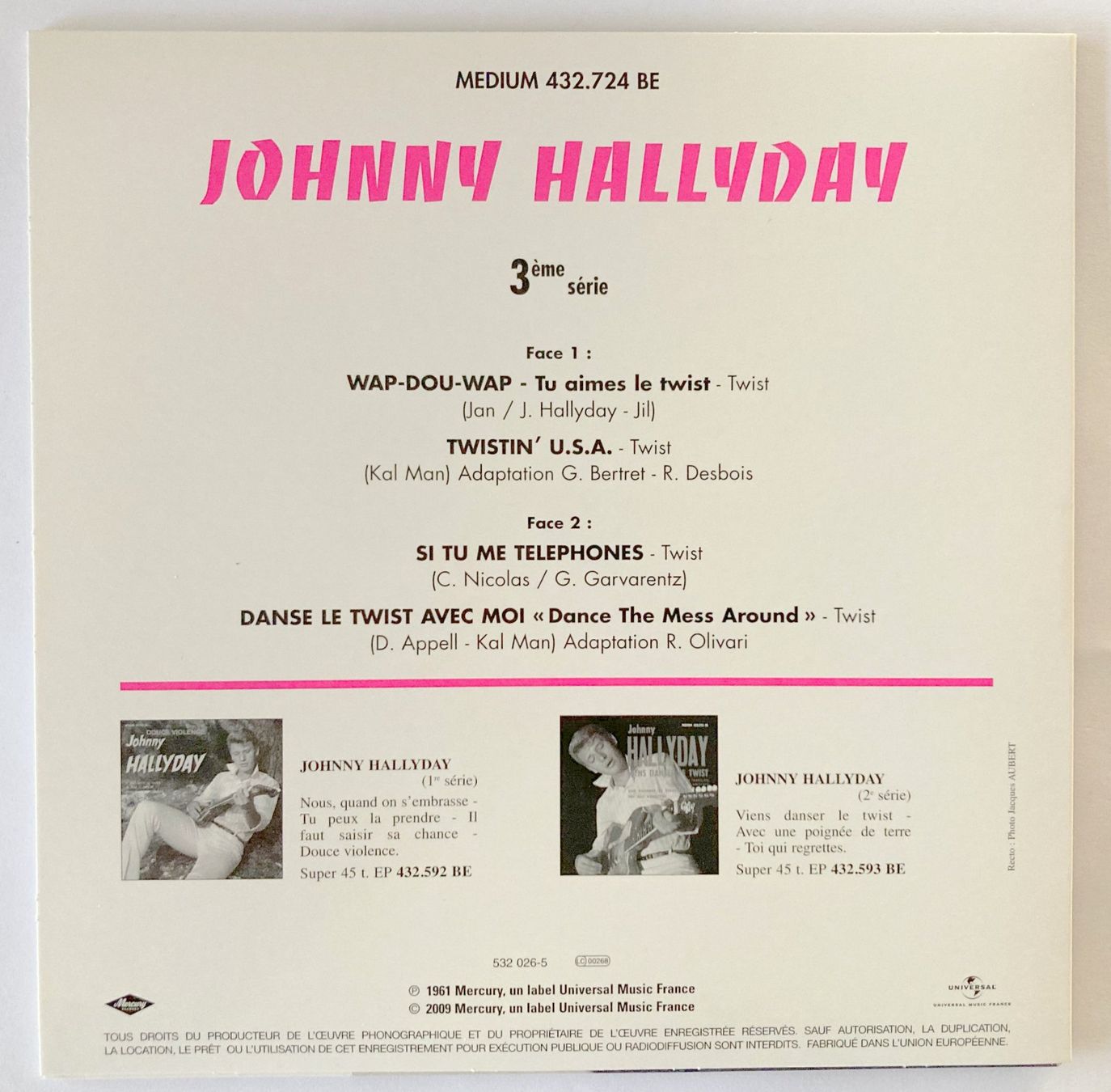 Dischi in vinile: JOHNNY HALLYDAY - WAP-DOU-WAP – Usato da Bottens venduto da hotter-than-hell 1