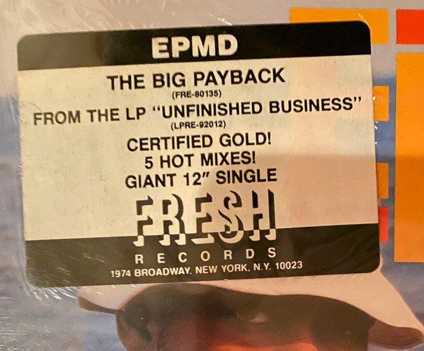 Dischi in vinile: EPMD ‎– The Big Payback – Usato da Genève venduto da yoww123 4
