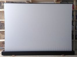 Boden-Leinwand elektrisch mit matt weissem Tuch