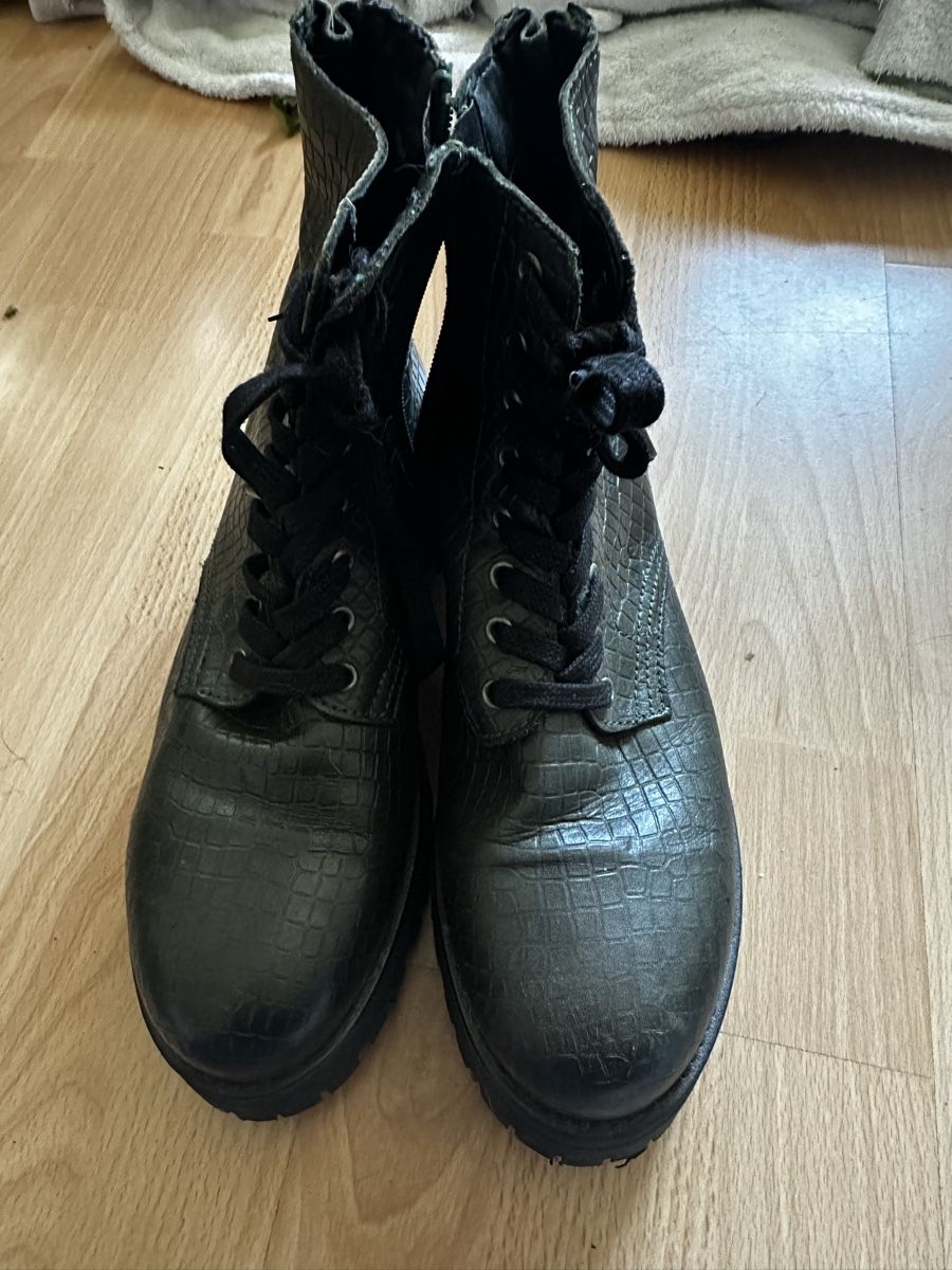 Scarpe da donna: Bottes Varese vert Aspect Croco, Taille 41 – Usato da Lausanne venduto da sam_hp5y 1