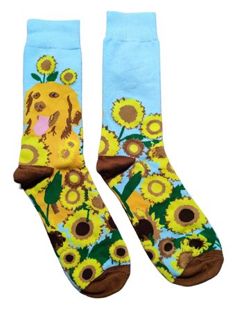 Socken Sonnenblumen / Labrador