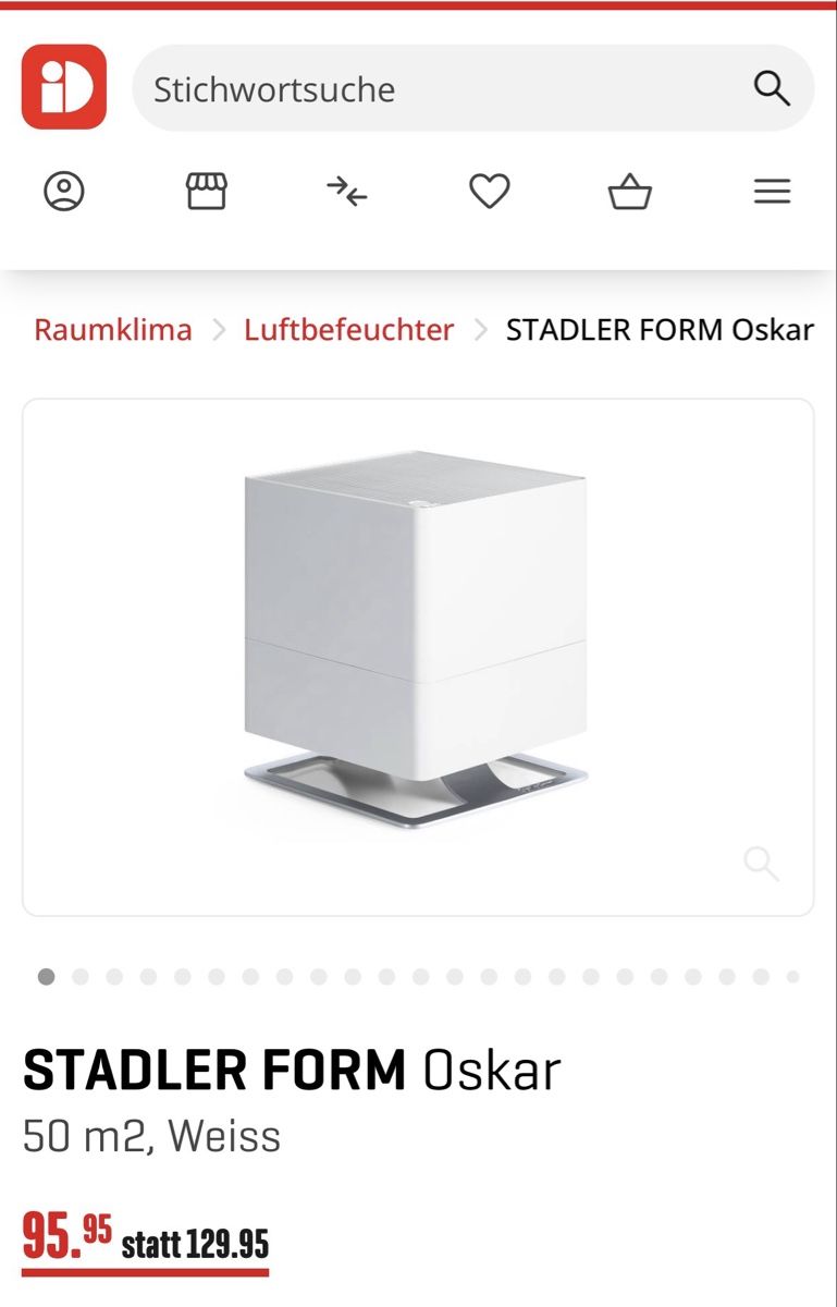 Stadler Form Umidificatori d'aria: Luftbefeuchter Stadler Form Oscar – Usato da Glattfelden venduto da Gid0 5