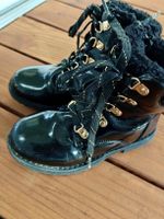 Vertbaudet Boots schwarz Lackleder Grösse 30