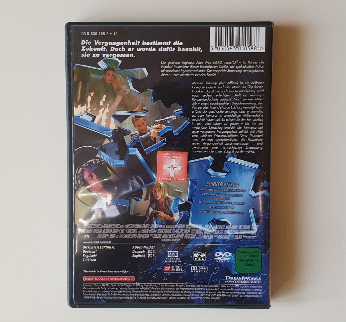 Tutti i DVDs: DVD Paycheck - Die Abrechnung – Usato da Spiez venduto da Spacelightning 1
