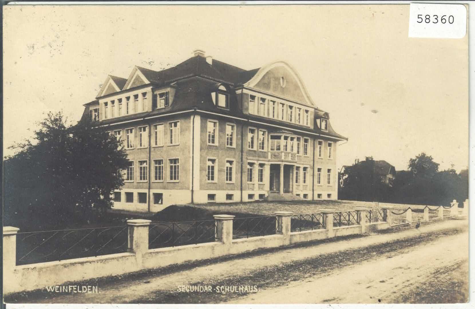 Cartoline postali: Weinfelden - Sekundar-Schulhaus – Usato da Ettingen venduto da Kartenplanet