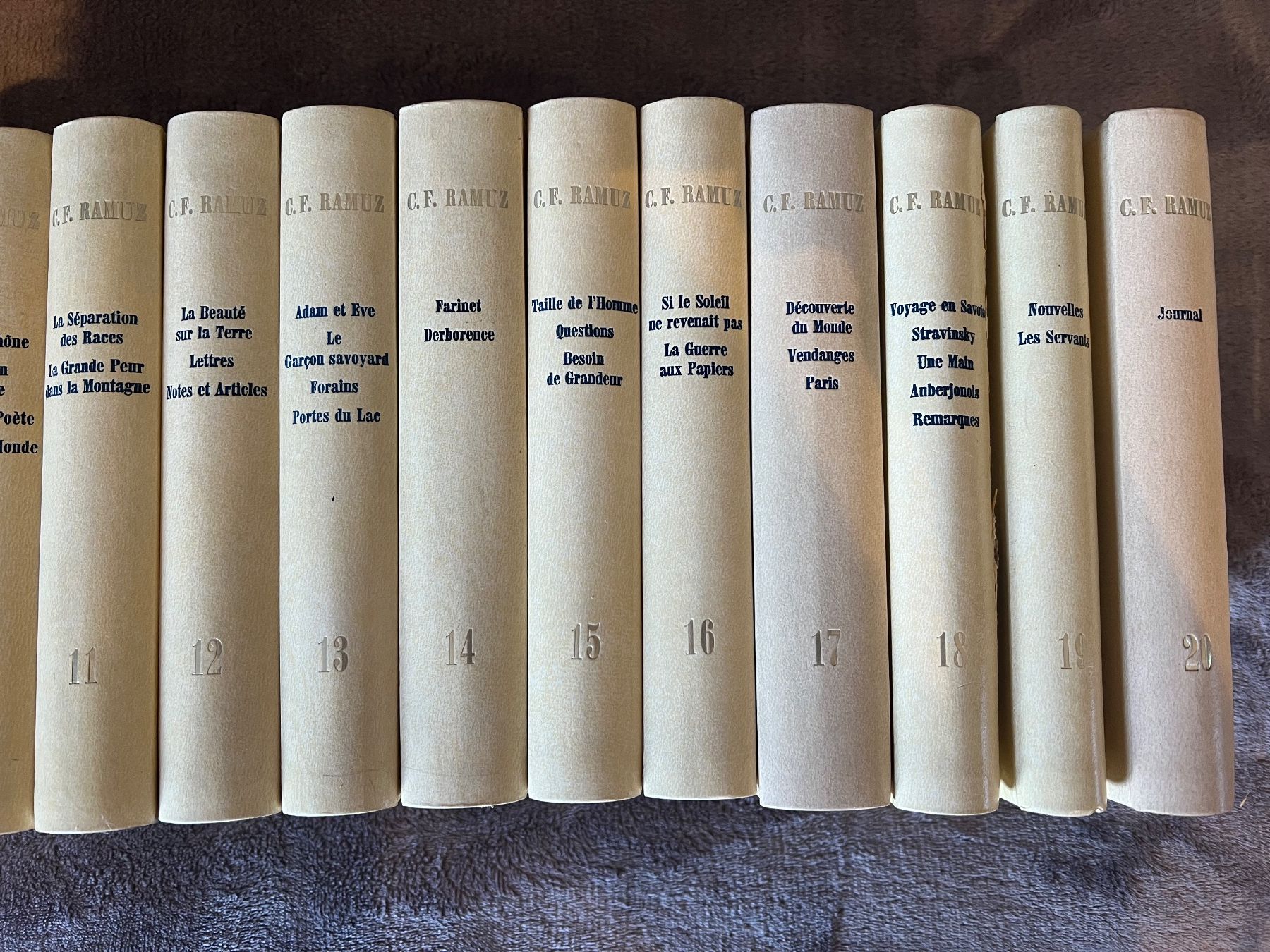 Libri: Collection C.F. Ramuz - 20 Volumes - Édition Originale! – Usato da Gryon venduto da Merlin_mro 2