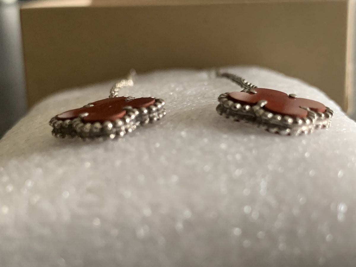 Orecchini pendenti & Orecchini a lobo: Boucles oreilles argent et cornaline – Nuovo (secondo la descrizione) da Gland venduto da TallyEva 3