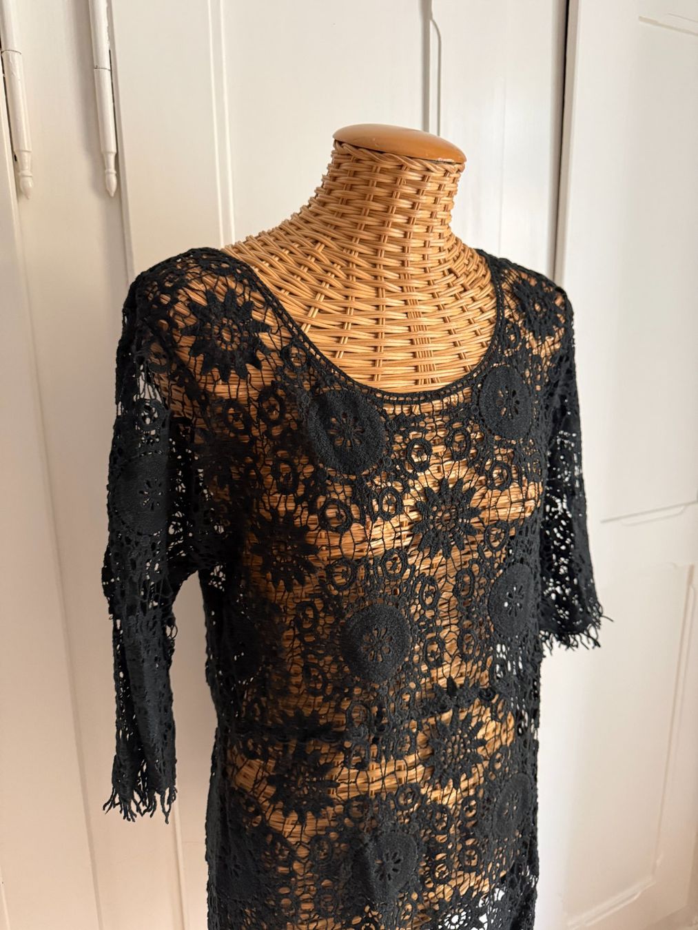 Vestiti: Hippie Spitzenkleid schwarz S/M – Usato da Zürich venduto da Diazaio 1