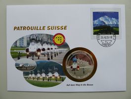 2024 Patrouille Suisse Numisbrief "Auf dem Weg in die Boxen"