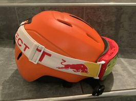 Giro skihelm mit redbull Skibrille
