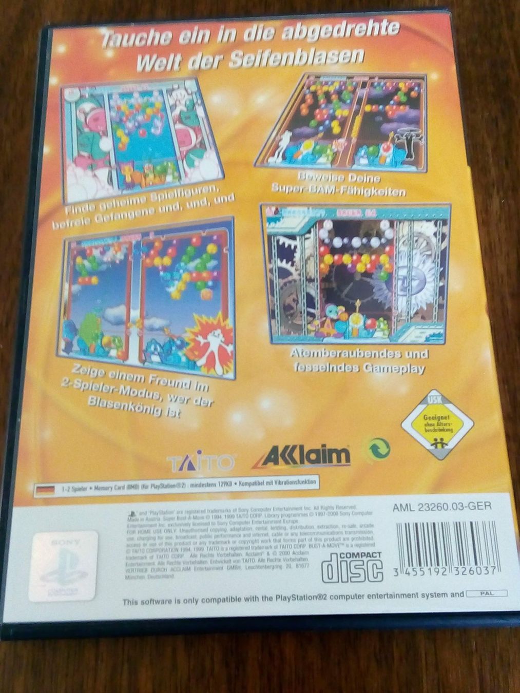 Sony Giochi: Super Bust-A-Move PS2 - Top Zustand – Usato da Pfungen venduto da Himbogame 1